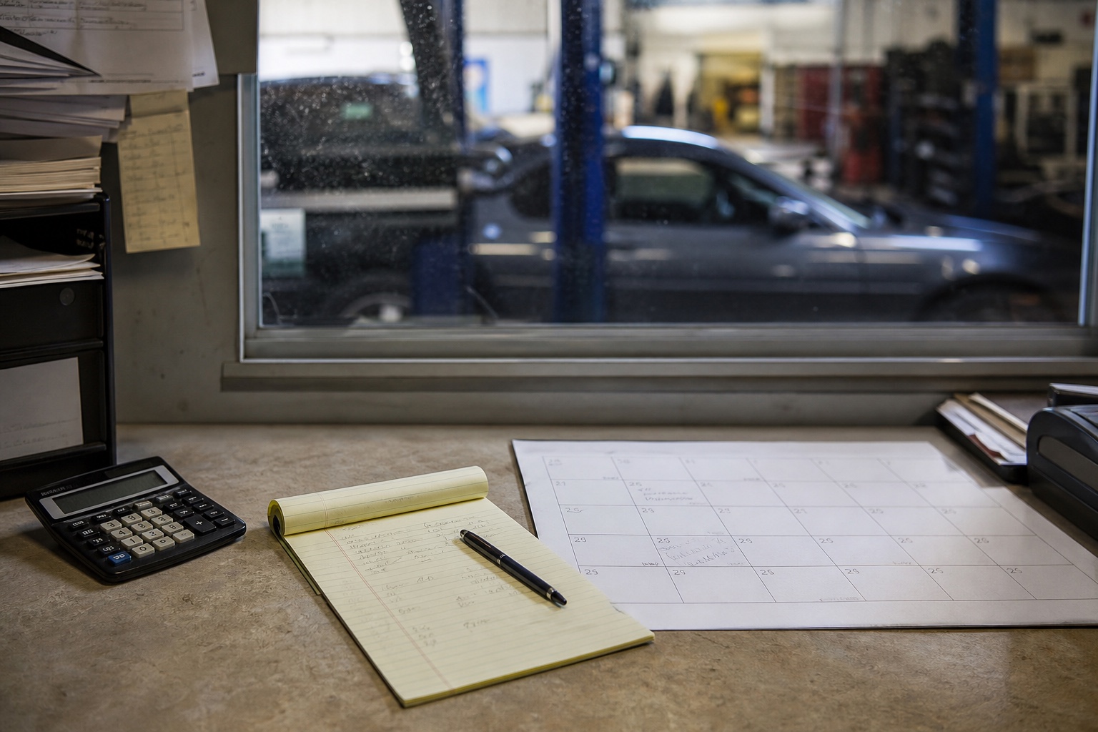 Illustrated marketing roadmap leading to a successful auto repair shop
