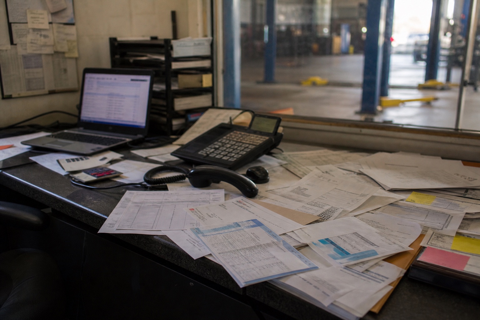 Disconnected marketing activities surrounding an auto repair shop