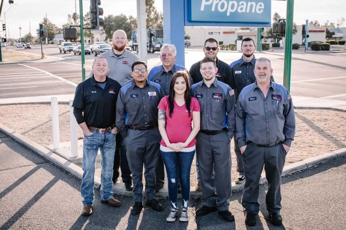 Thunderbird Automotive Specialists team members in the shop